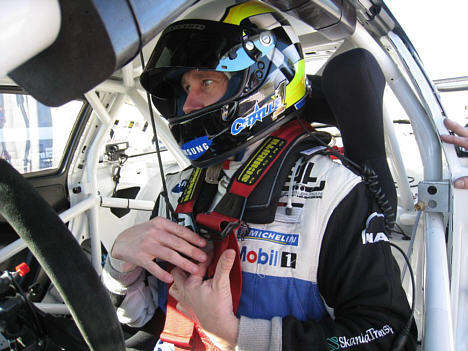 Svenske Christer Cralle Lindholm klar til test.